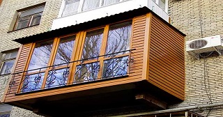 Внешняя отделка балкона Выборг цена от 1050 руб. м/2.