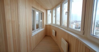 Внутренняя отделка лоджии Выборг, цена от 210 руб. м2